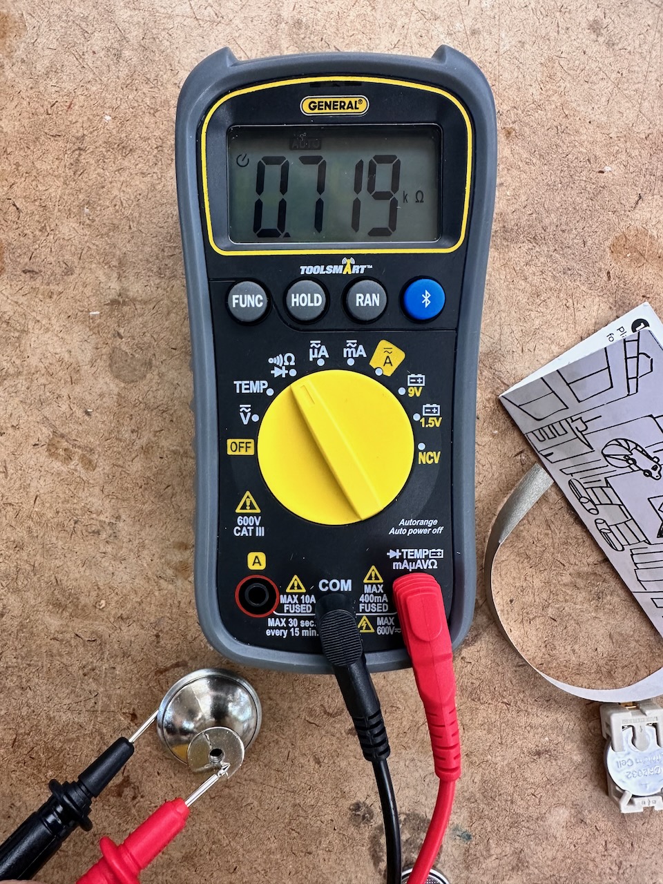 Multimeter doorknob