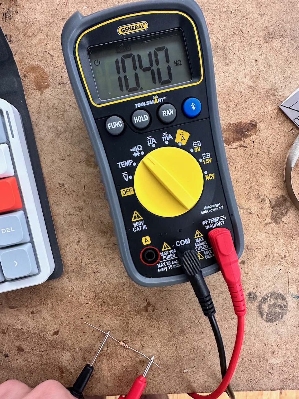 Multimeter resistor